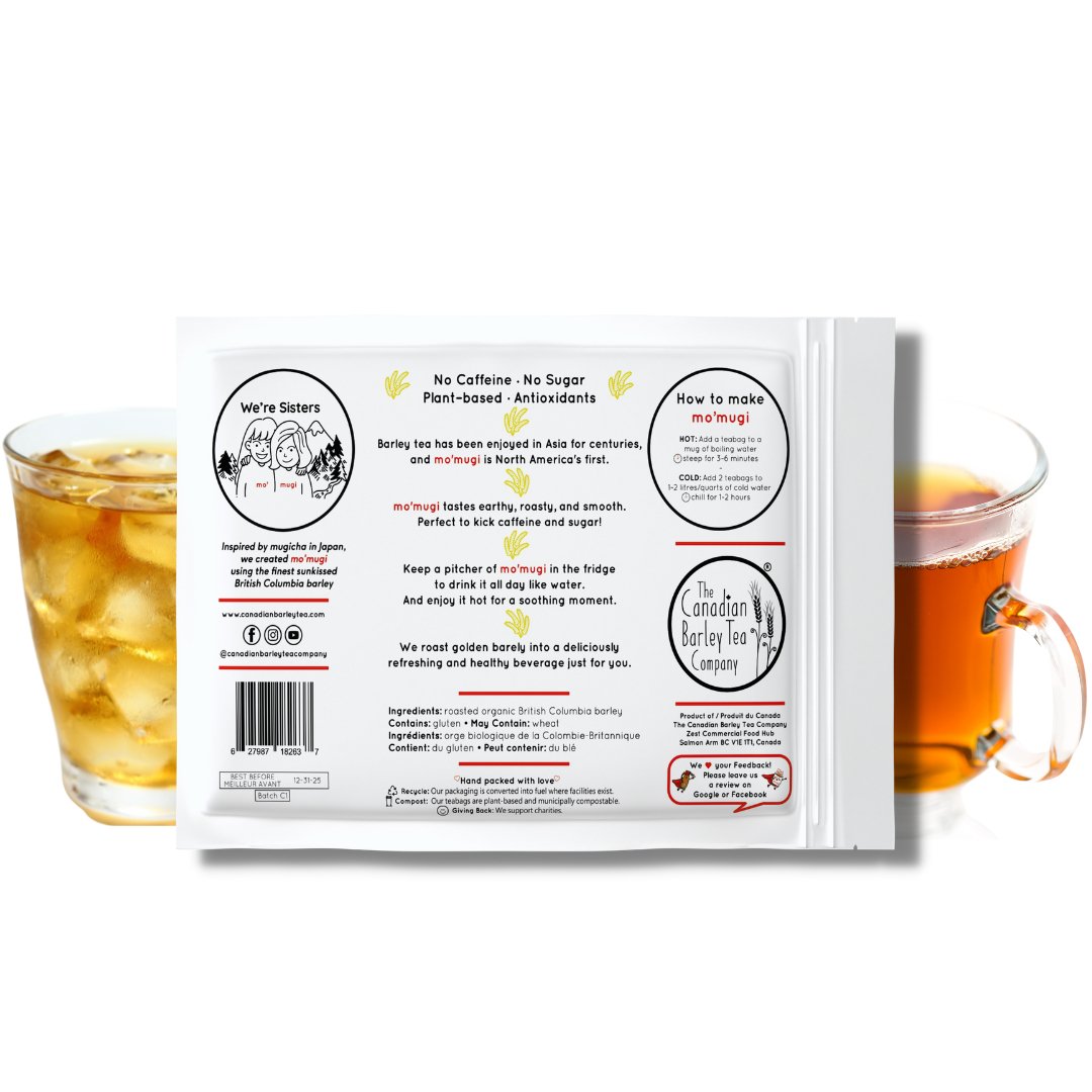 mo'mugi 20 Teabag Pouch with Free Shipping - The Canadian Barley Tea Company®