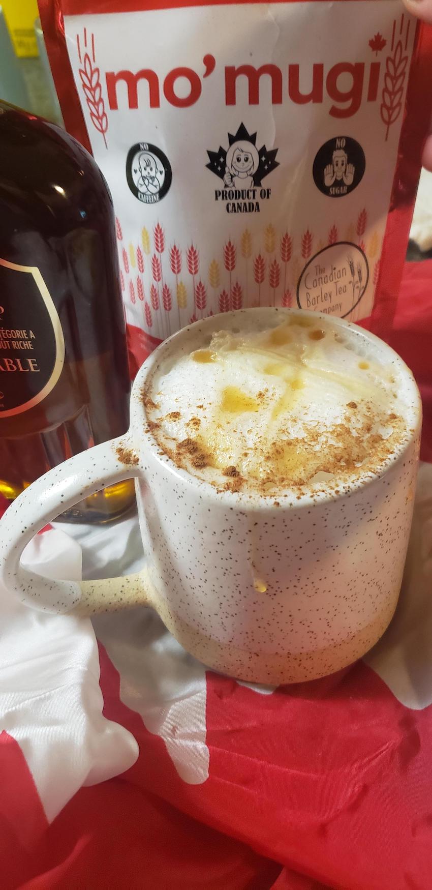 Maple mo'mugi Latte - The Canadian Barley Tea Company®